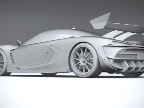Hypercar generica 2022 Modello 3D