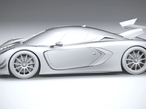 Hypercar generica 2022 Modello 3D