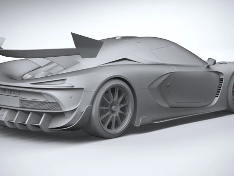 Hypercar generica 2022 Modello 3D