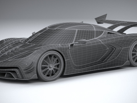 Generic Hypercar 2022 Modelo 3D