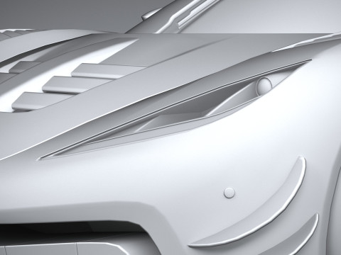 Generic Hypercar 2022 LowPoly Modello 3D
