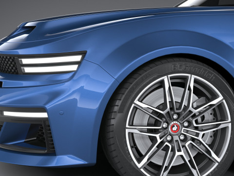 Generic Muscle Sedan 2022 3D Модель