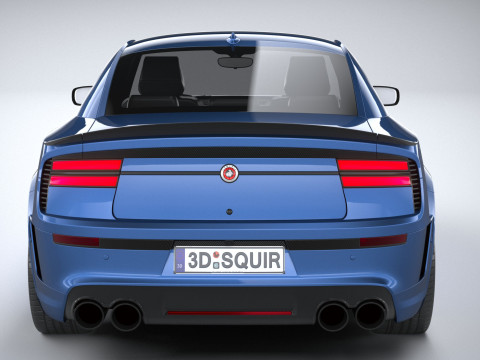 Generic Muscle Sedan 2022 3D Модель