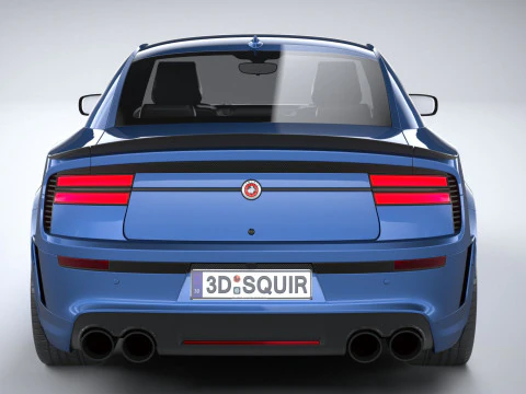 Generic Muscle Sedan 2022 3D Model