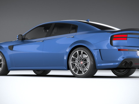 Generic Muscle Sedan 2022 3D Модель