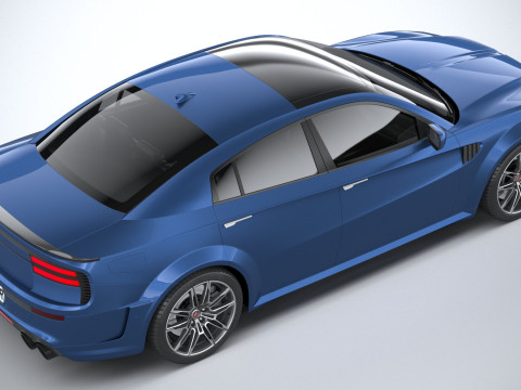 Generic Muscle Sedan 2022 3D Модель