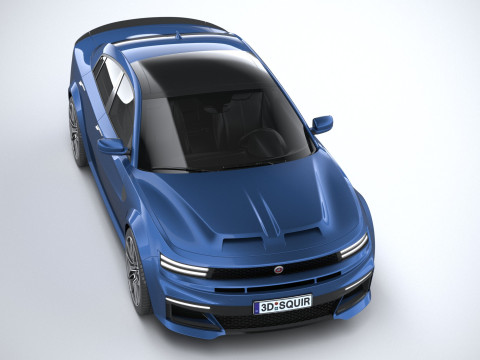 Generic Muscle Sedan 2022 3D Модель