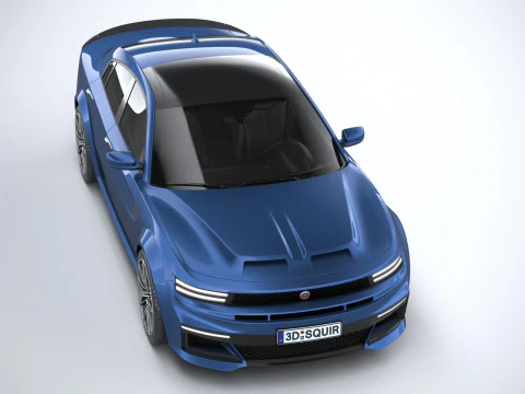 Generic Muscle Sedan 2022 3D Model