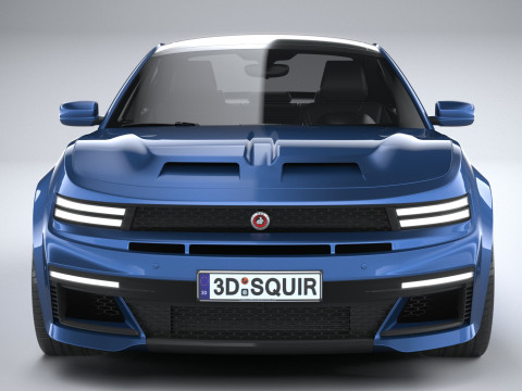 Generic Muscle Sedan 2022 3D Модель