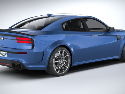 Generic Muscle Sedan 2022 3D Модель