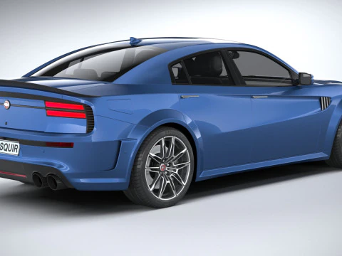 Generic Muscle Sedan 2022 3D Model
