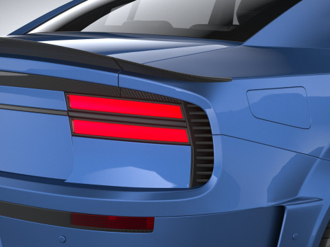 Generic Muscle Sedan 2022 3D Модель