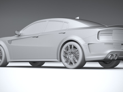 Generic Muscle Sedan 2022 3D Модель
