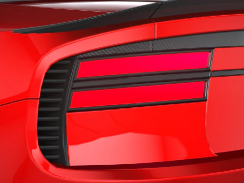 Berline musculaire g&eacute;n&eacute;rique 2022 LowPoly Modèle 3D