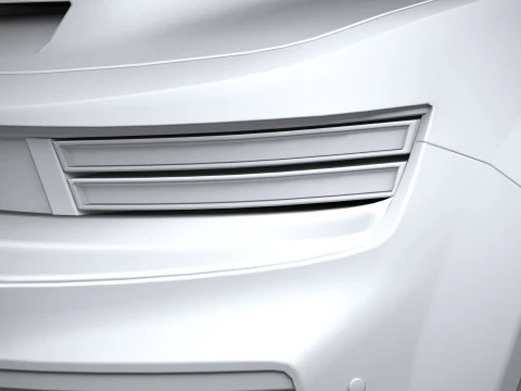 Berline musculaire g&eacute;n&eacute;rique 2022 LowPoly Modèle 3D