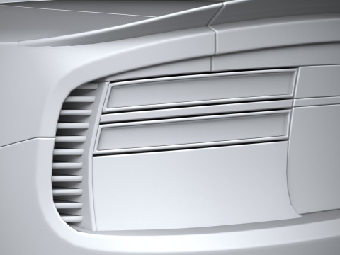 Generic Muscle Sedan 2022 LowPoly 3D 模型