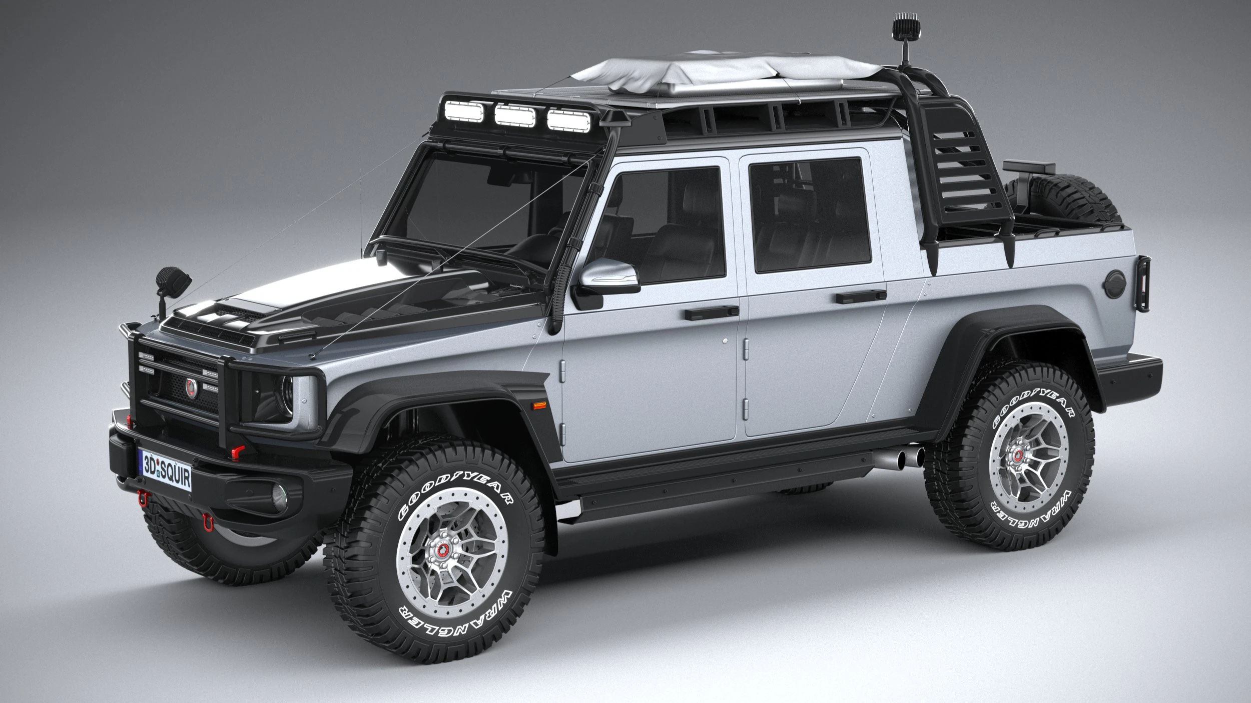 Generic Offroad Adventure Car 2022 3D Model .c4d .max .obj .3ds .fbx .stl .blend 