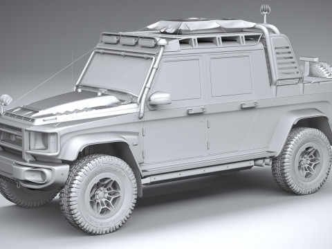 Generic Offroad Adventure Car 2022 3D Model