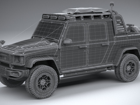 Generic Offroad Adventure Car 2022 3D Model