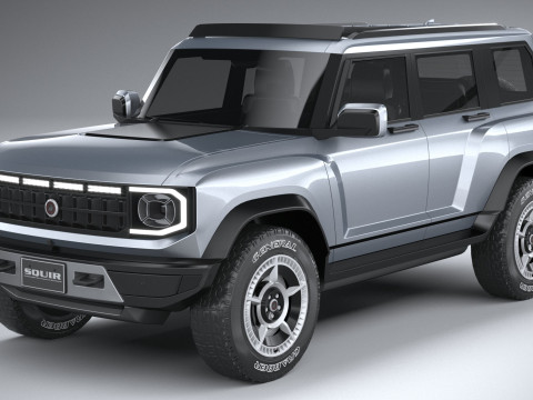Generic Offroad EV v1 2022 LowPoly 3D Model