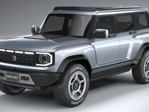 Generic Offroad EV v1 2022 LowPoly 3D Model