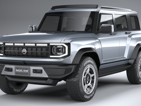 Generic Offroad EV v1 2022 LowPoly 3D Model