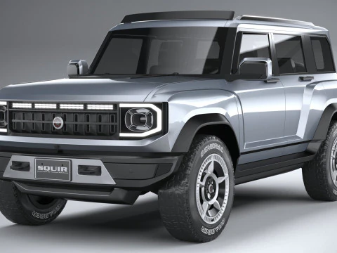 Generic Offroad EV v1 2022 LowPoly 3D Model