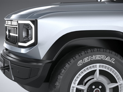 Generic Offroad EV v1 2022 LowPoly 3D Model