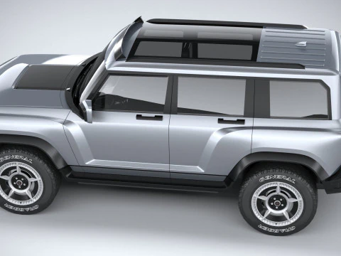 Generic Offroad EV v1 2022 LowPoly 3D Model