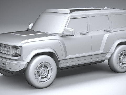 Generic Offroad EV v1 2022 LowPoly 3D Model
