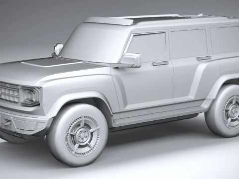 Generic Offroad EV v1 2022 LowPoly 3D Model