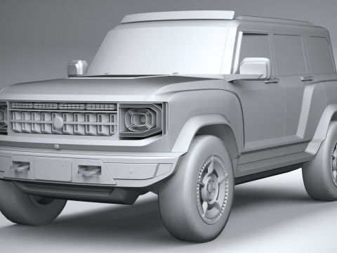 Generic Offroad EV v1 2022 LowPoly 3D Model