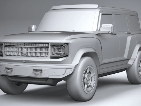 Generic Offroad EV v1 2022 LowPoly 3D Model