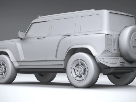 Generic Offroad EV v1 2022 LowPoly 3D Model