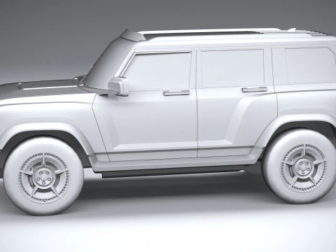 Generic Offroad EV v1 2022 LowPoly 3D Model