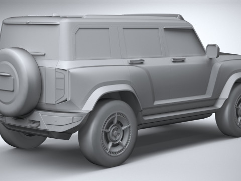 Generic Offroad EV v1 2022 LowPoly 3D Model
