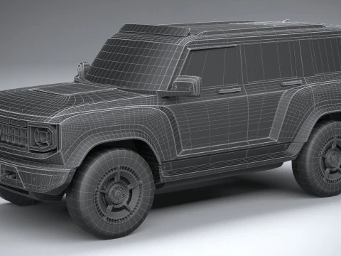 Generic Offroad EV v1 2022 LowPoly 3D Model