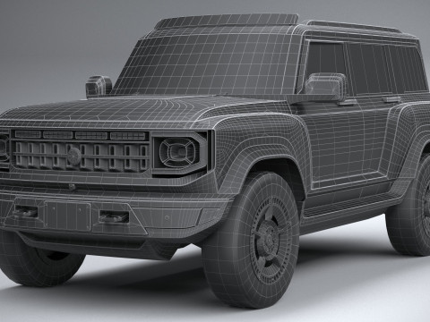 Generic Offroad EV v1 2022 LowPoly 3D Model