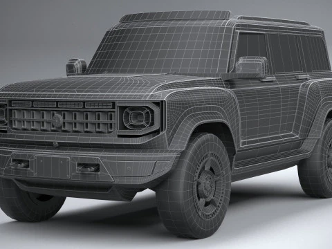 Generic Offroad EV v1 2022 LowPoly 3D Model