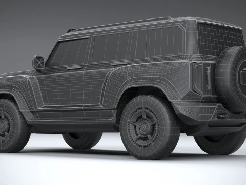 Generic Offroad EV v1 2022 LowPoly 3D Model