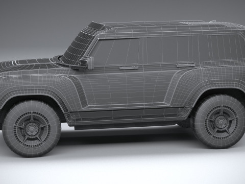 Generic Offroad EV v1 2022 LowPoly 3D Model
