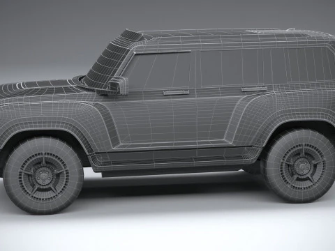 Generic Offroad EV v1 2022 LowPoly 3D Model
