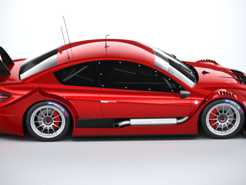 Generic Race Car DTM 2022 3D Model