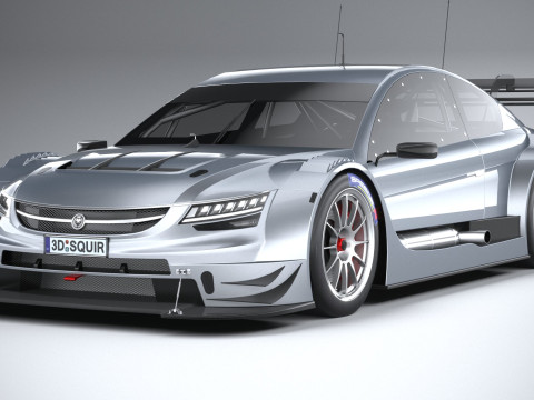Generic Race Car DTM 2022 LowPoly 3D Model