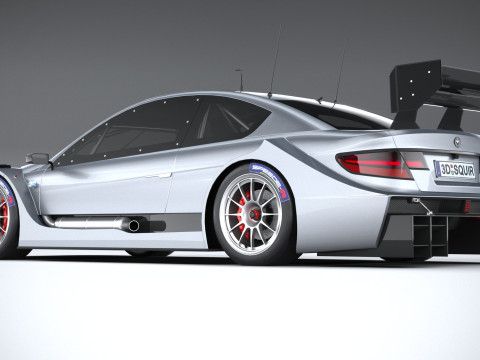 Generic Race Car DTM 2022 LowPoly 3D Model