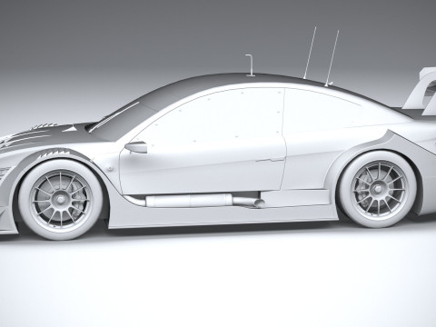 Generic Race Car DTM 2022 LowPoly 3D Model