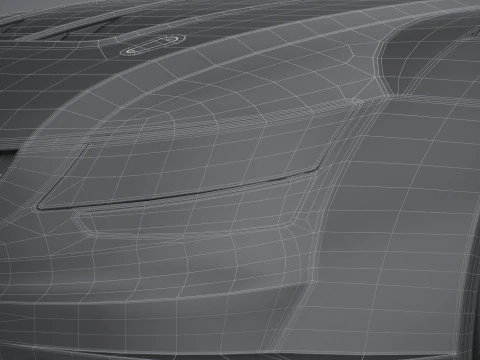 Generic Race Car DTM 2022 LowPoly 3D Model