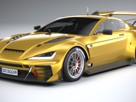 Generic Race Car GT3 2022 3D Model