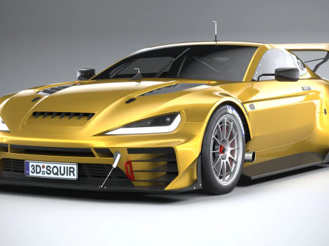 Generic Race Car GT3 2022 3D Model