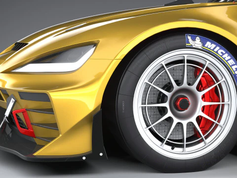 Generic Race Car GT3 2022 3D Model